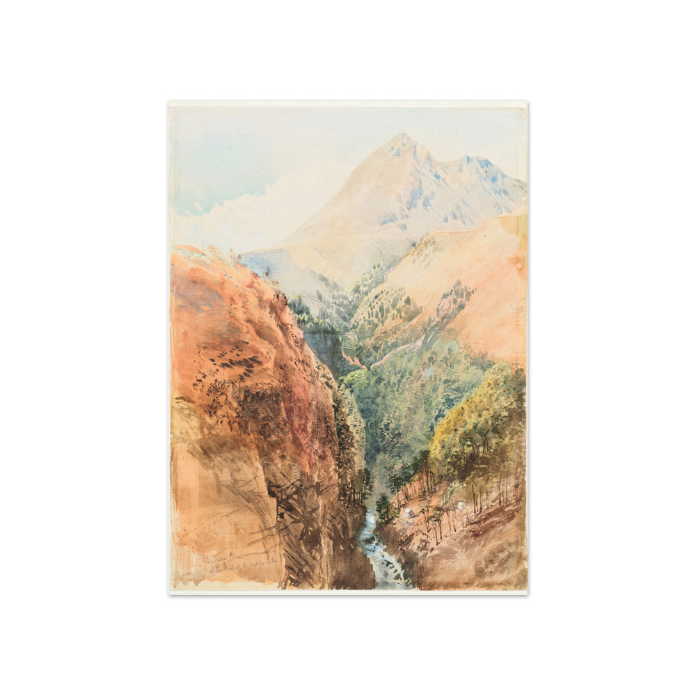 Buckler Burn at the head of Wakatipu Lake by Nicholas Chevalier - Compact / Full Bleed / No Frame