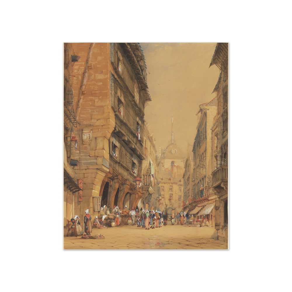 The street of two markets, St. Malo by Francis J. Ford - Compact / Full Bleed / No Frame