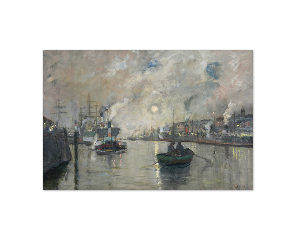 Nocturne, River Clyde by James Kay - Compact / Full Bleed / No Frame