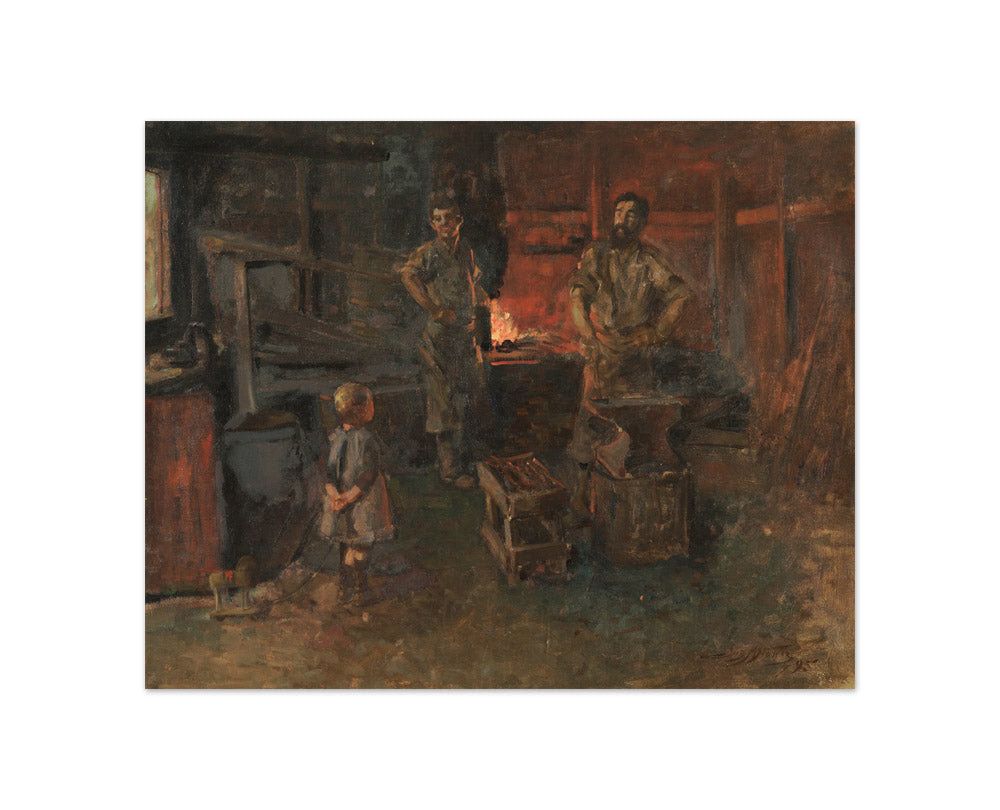 Blacksmith's shop in Tinakori Road by James Nairn - Compact / Full Bleed / No Frame