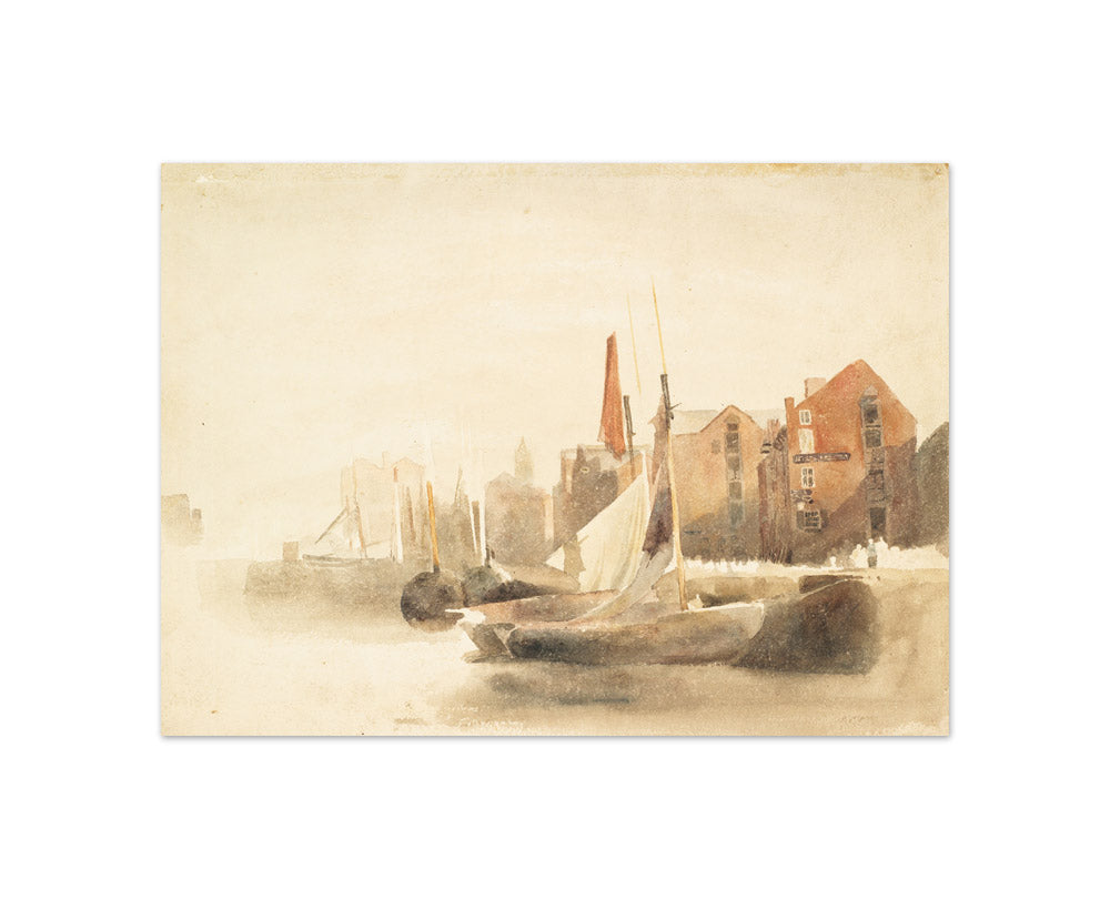 Liverpool Docks by Peter de Wint - Compact / Full Bleed / No Frame