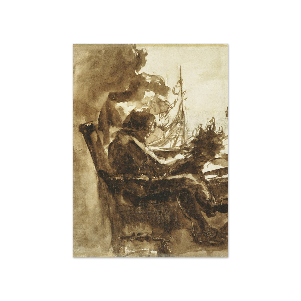 Old mariner by Petrus van der Velden - Compact / Full Bleed / No Frame