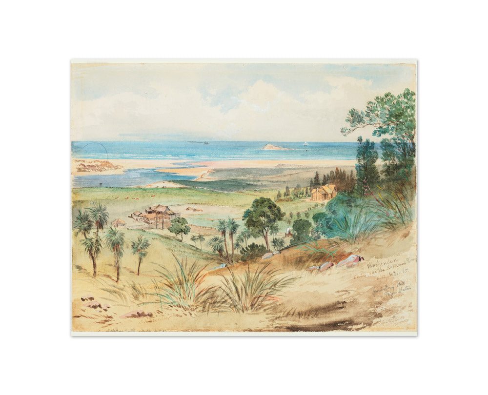 Winchendon on the Kaikorai River by Nicholas Chevalier - Compact / Full Bleed / No Frame