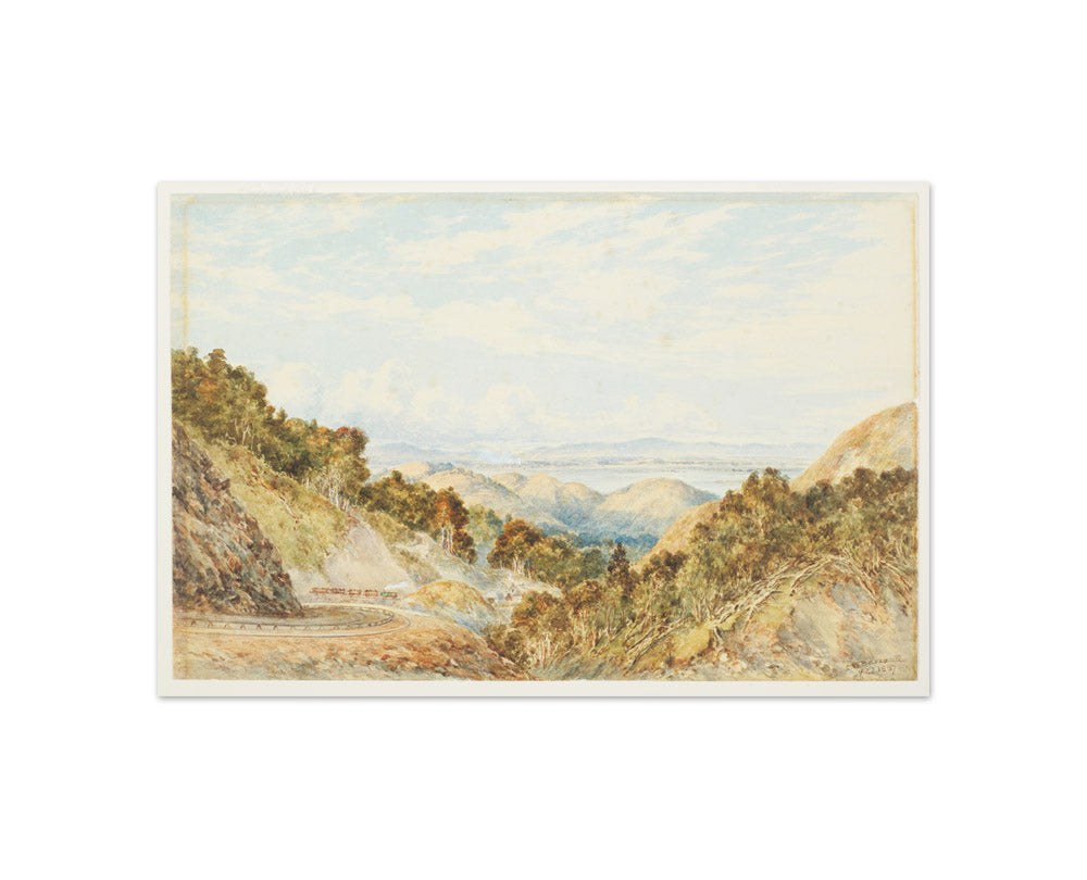 Rimutaka railway from above Cross Creek by Charles Decimus Barraud - Compact / Full Bleed / No Frame