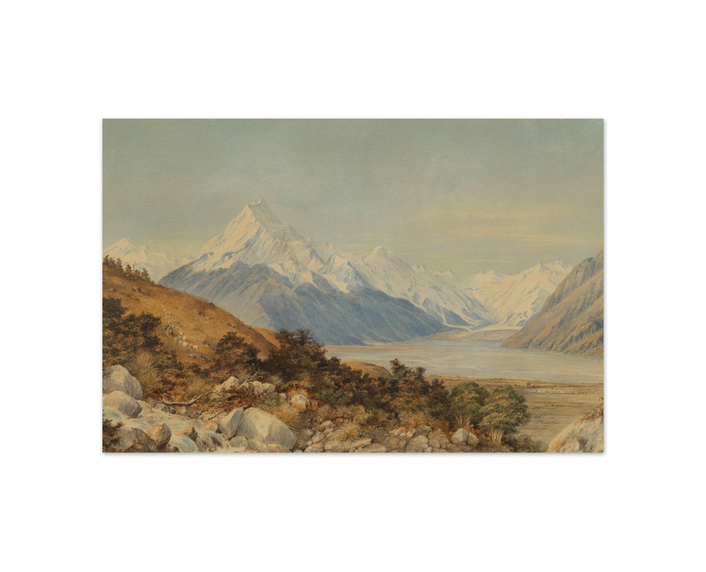 Mt. Cook by Charles Decimus Barraud - Compact / Full Bleed / No Frame