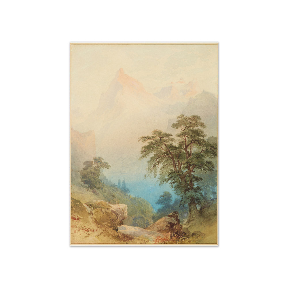 A view of the Alps by Nicholas Chevalier - Compact / Full Bleed / No Frame