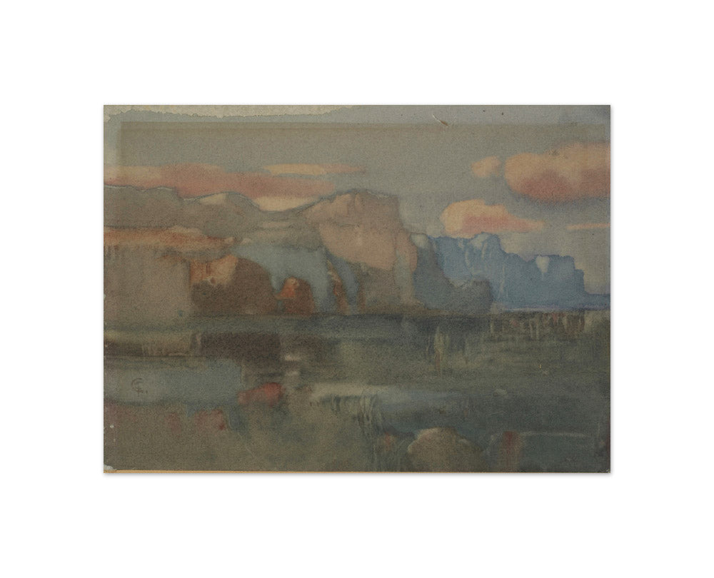The escarpment by Charles Collings - Compact / Full Bleed / No Frame