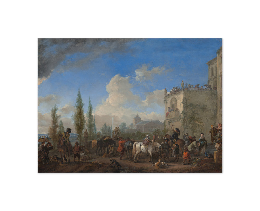 Philips Wouwerman - The Departure for the Hunt - Compact / Full Bleed / No Frame