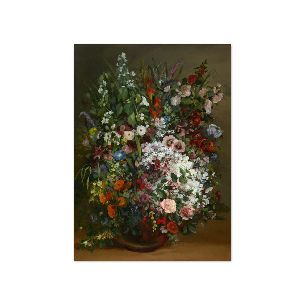 Gustave Courbet - Bouquet of Flowers in a Vase - Compact / Full Bleed / No Frame
