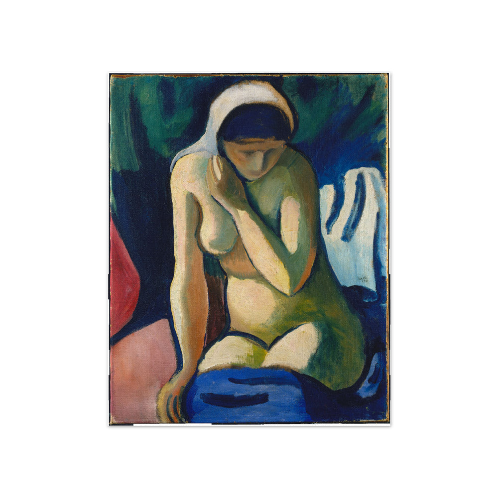 august macke - Naked Girl with Headscarf - Compact / Full Bleed / No Frame
