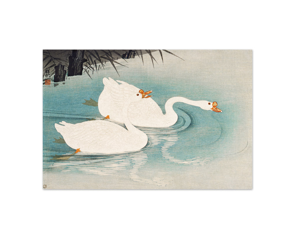 Ohara Koson - Geese amid Reeds - Compact / Full Bleed / No Frame