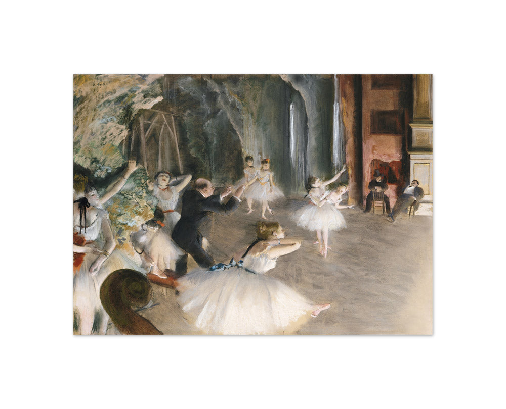 Edgar Degas - The Rehearsal Onstage - Compact / Full Bleed / No Frame