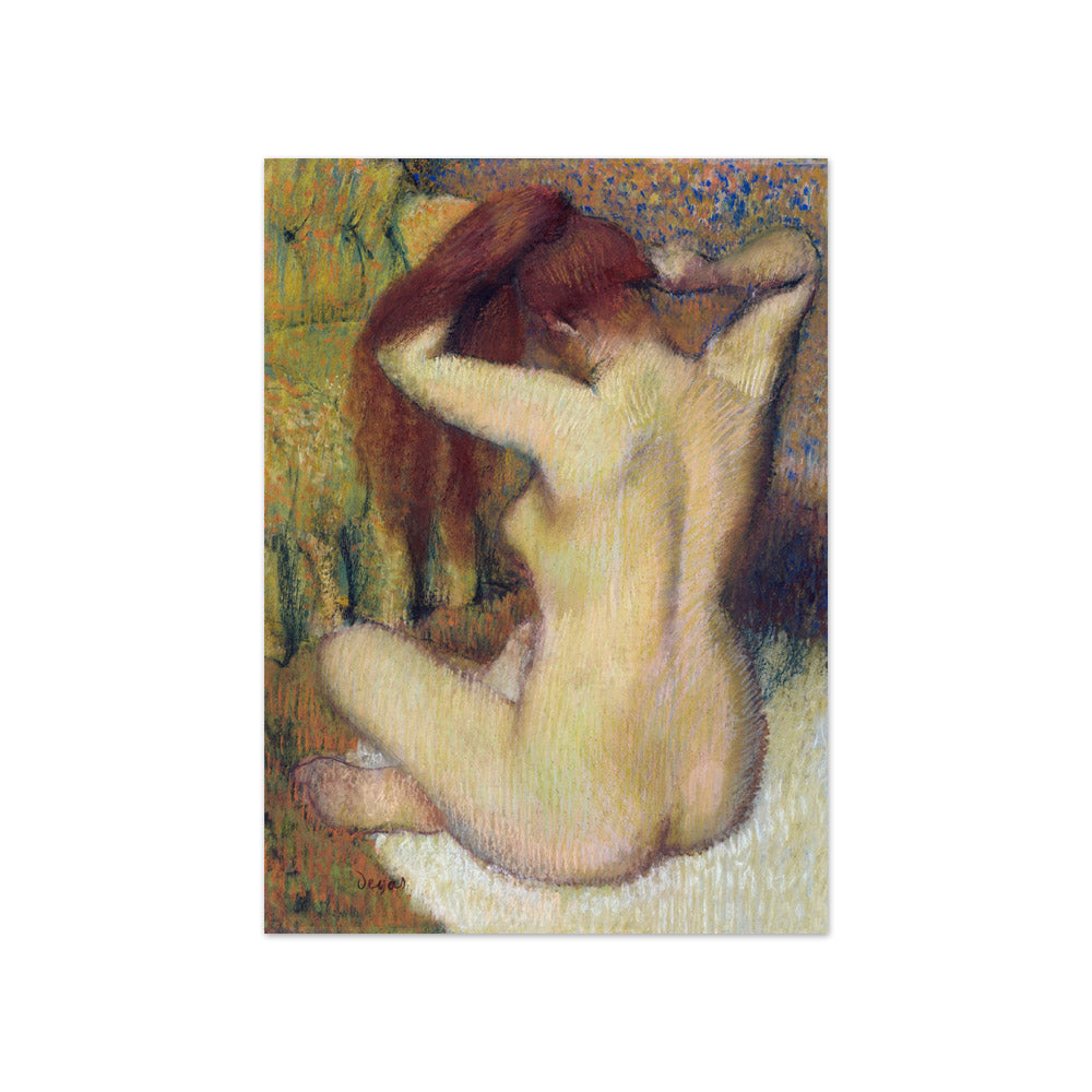 Edgar Degas - Nude lady. Woman Combing Her Hair - Compact / Full Bleed / No Frame