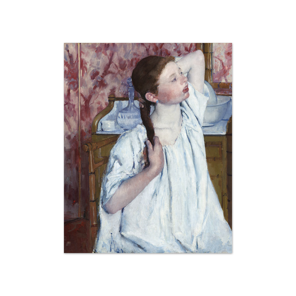 Mary Cassatt - Girl Arranging Her Hair - Compact / Full Bleed / No Frame