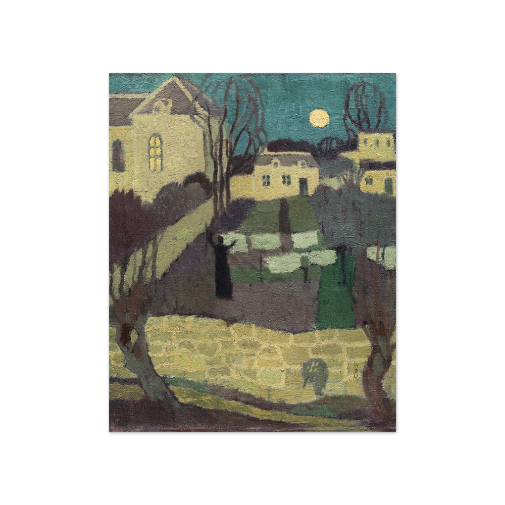 Maurice Denis - Drying the Linen, or Moonrise at the Priory - Compact / Full Bleed / No Frame