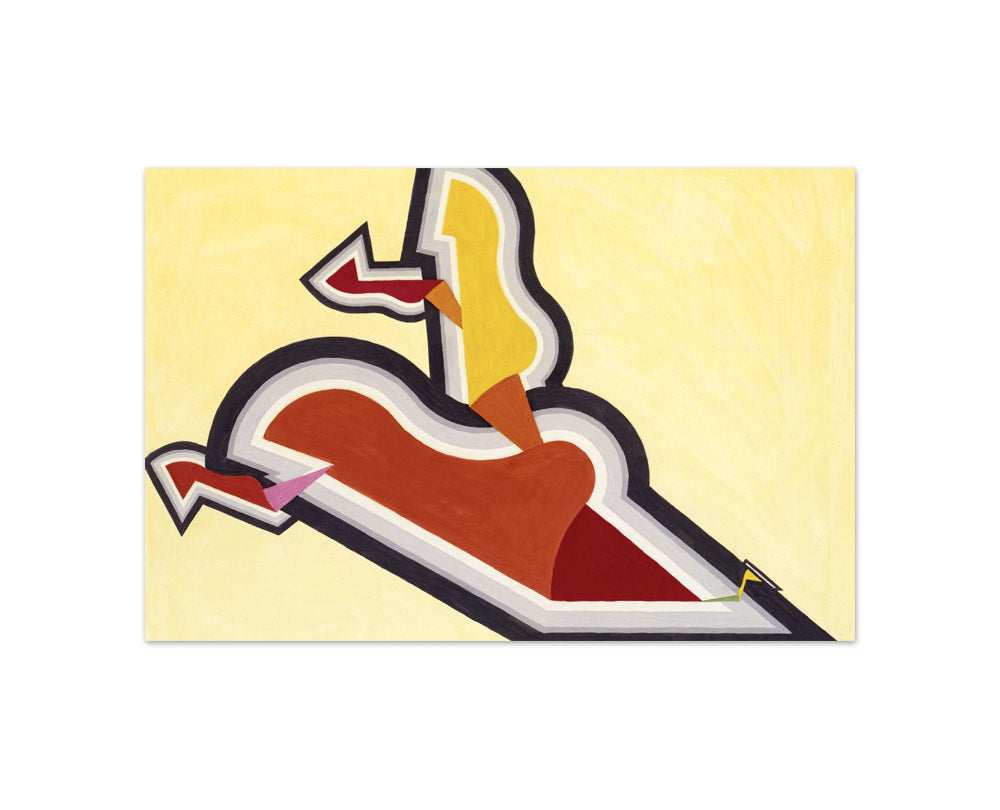 Joseph Schillinger - Study in Rhythm: Red and Gold - Compact / Full Bleed / No Frame