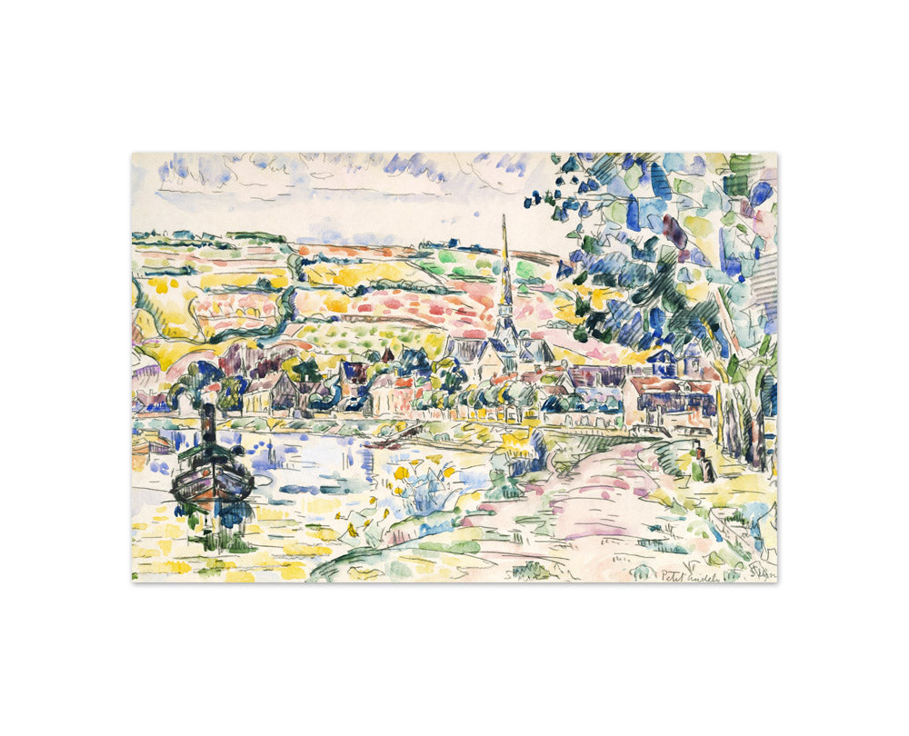 Paul Signac - Petit Andely-The River Bank - Compact / Full Bleed / No Frame