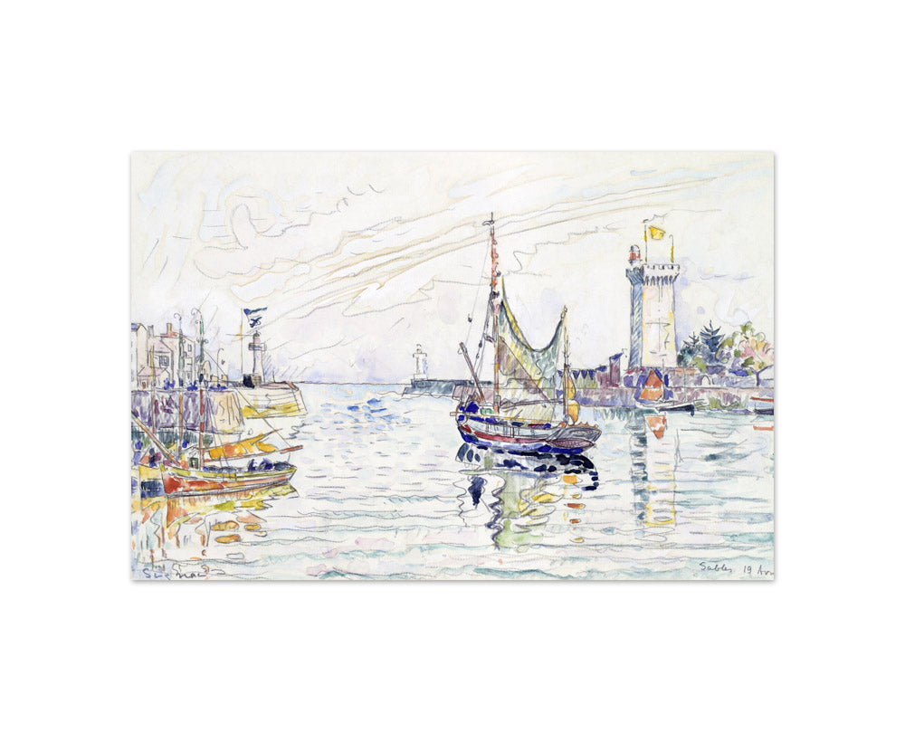 Paul Signac - View of Les Sables d'Olonne - Compact / Full Bleed / No Frame