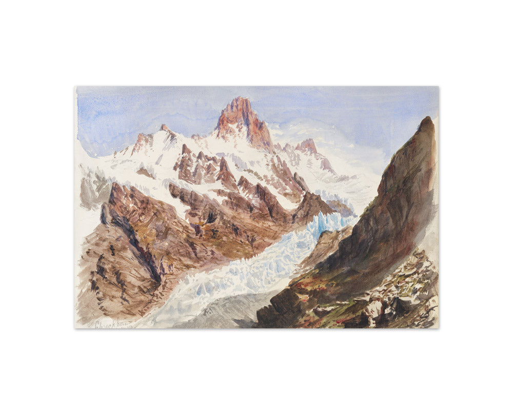 John Singer Sargent - Schreckhorn, Eismeer from Splendid Mountain Watercolours - Compact / Full Bleed / No Frame