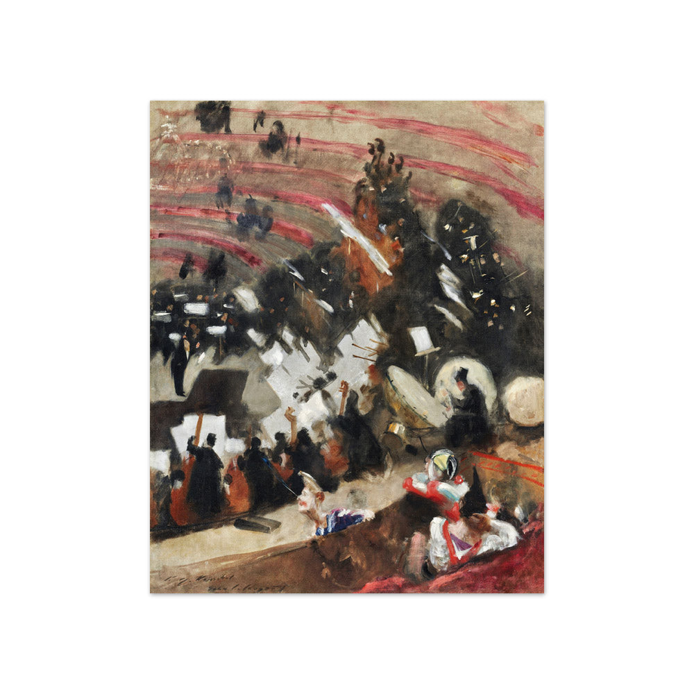 John Singer Sargent - Rehearsal of the Pasdeloup Orchestra at the Cirque d’Hiver - Compact / Full Bleed / No Frame
