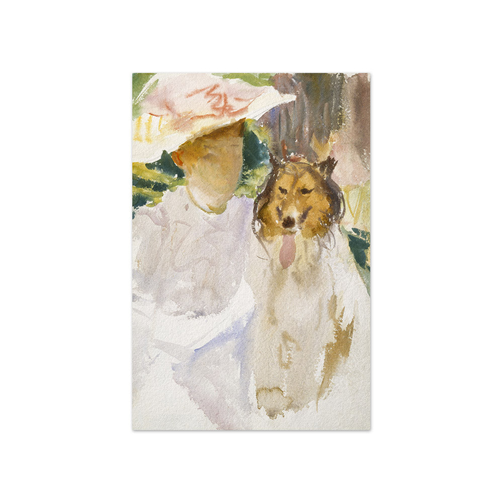 John Singer Sargent - Woman with Collie - Compact / Full Bleed / No Frame