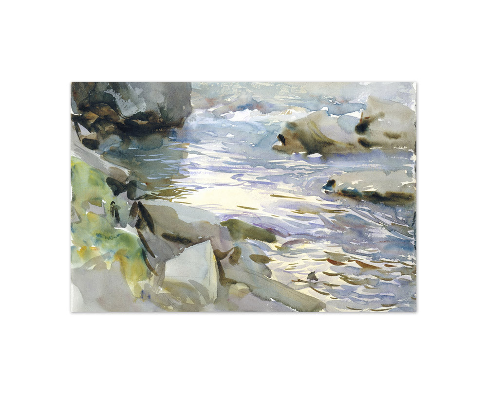 John Singer Sargent - Stream and Rocks - Compact / Full Bleed / No Frame