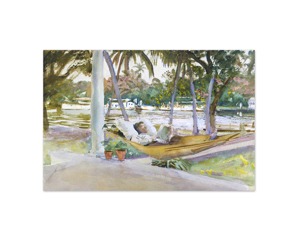 John Singer Sargent - Figure in Hammock, Florida - Compact / Full Bleed / No Frame