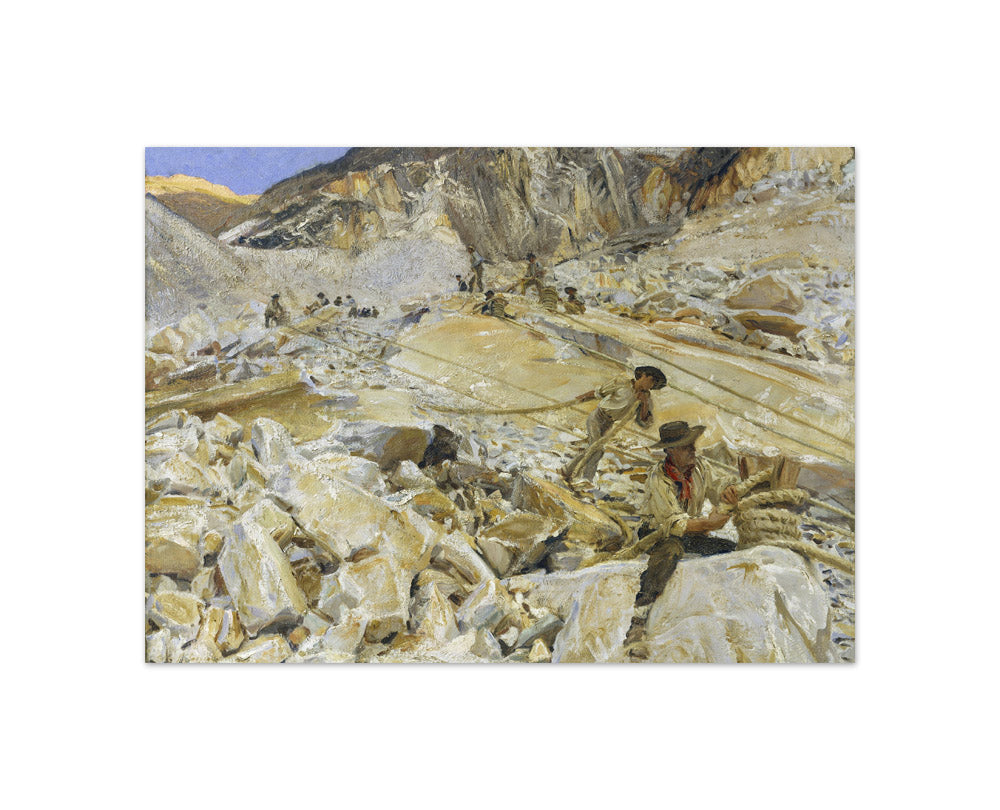 John Singer Sargent - Bringing Down Marble from the Quarries to Carrara - Compact / Full Bleed / No Frame