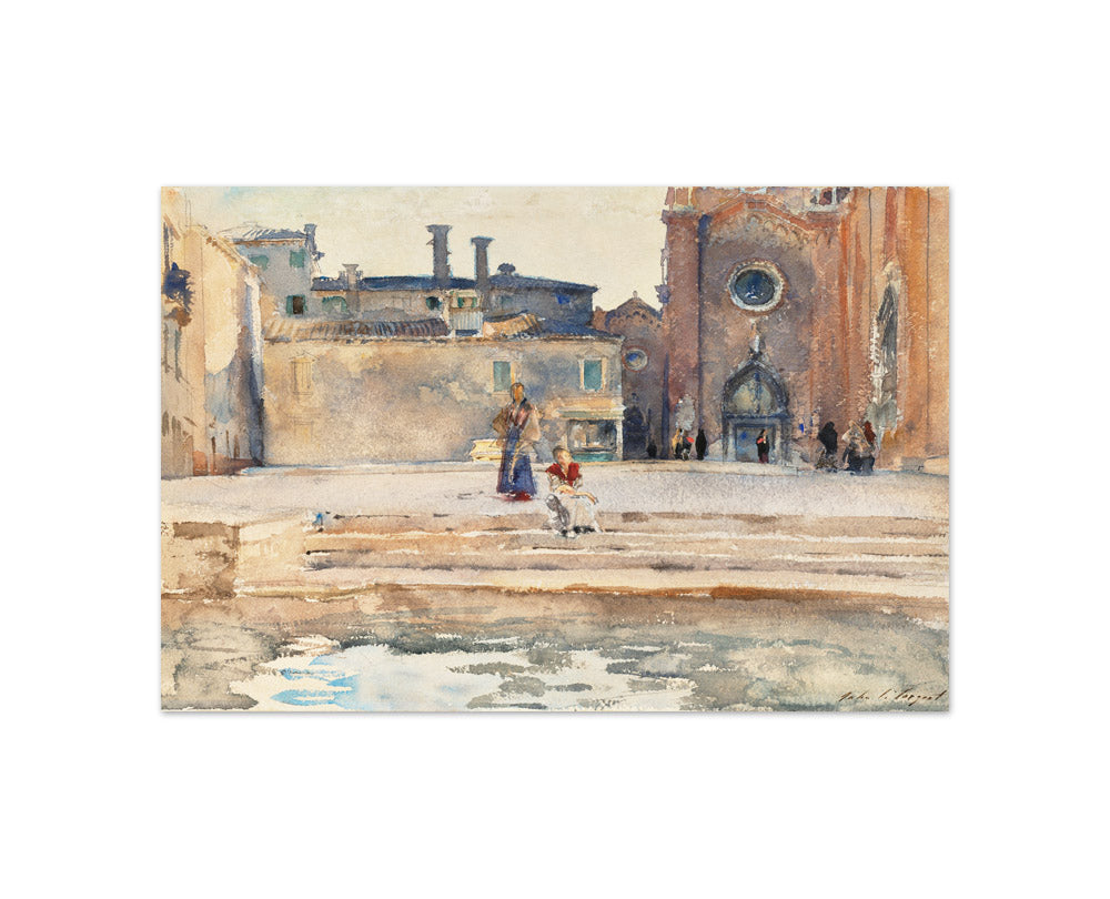 John Singer Sargent - Campo dei Frari, Venice - Compact / Full Bleed / No Frame