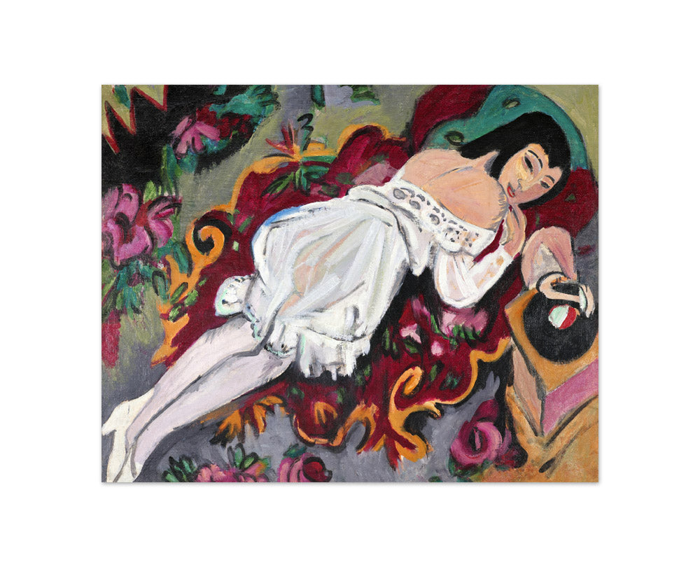 Ernst Ludwig Kirchner - Girl in White Chemise - Compact / Full Bleed / No Frame