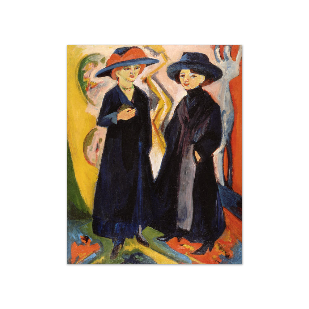 Ernst Ludwig Kirchner - Two Women - Compact / Full Bleed / No Frame
