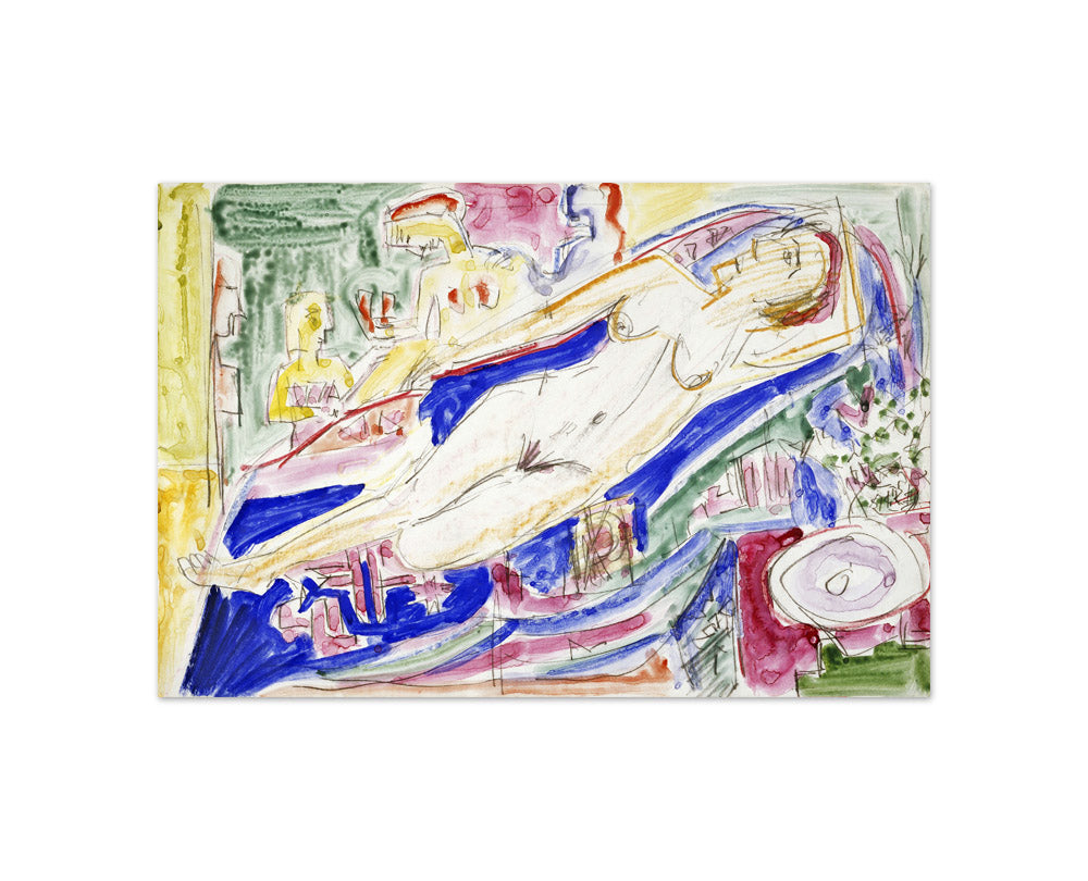 Ernst Ludwig Kirchner - Reclining Female Nude - Compact / Full Bleed / No Frame