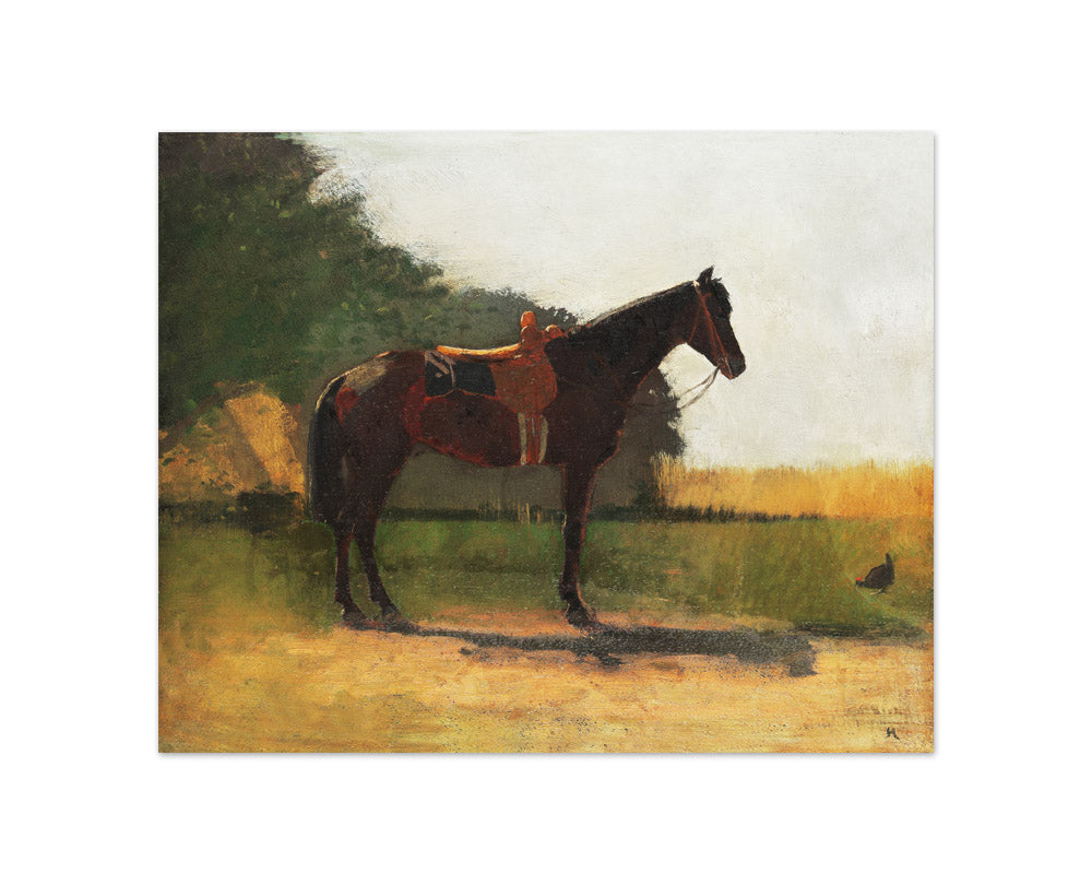 Winslow Homer - Saddle Horse in Farm Yard - Compact / Full Bleed / No Frame