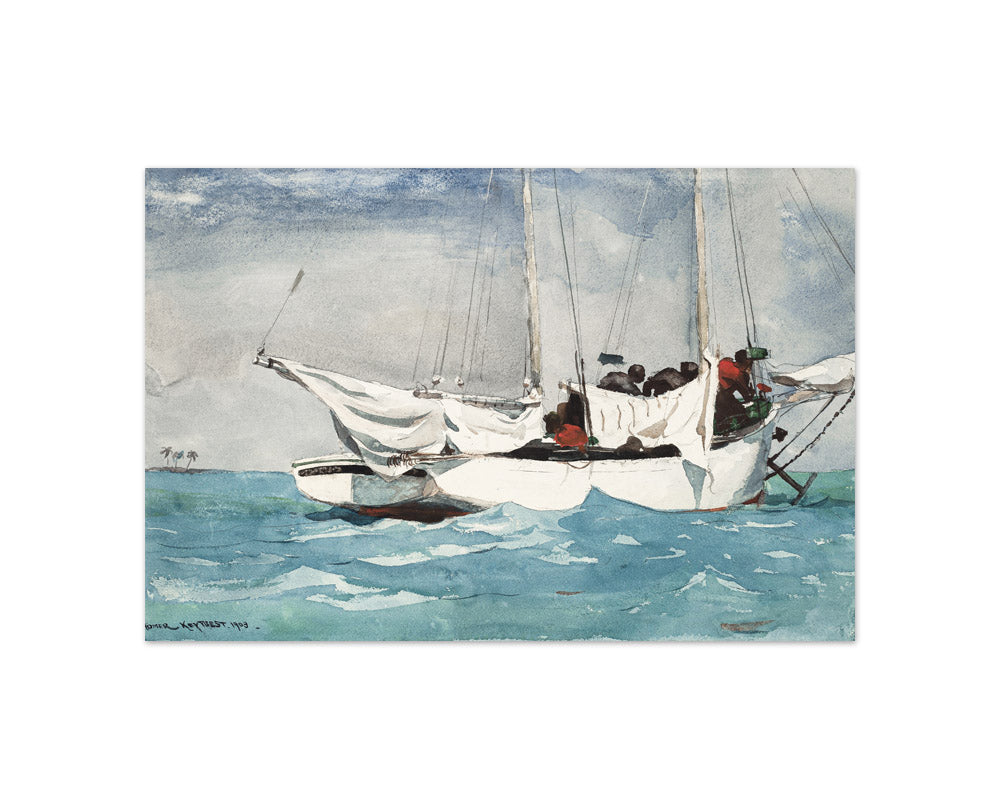 Winslow Homer - Key West, Hauling Anchor - Compact / Full Bleed / No Frame