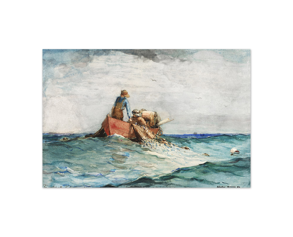 Winslow Homer - Hauling in the Nets - Compact / Full Bleed / No Frame