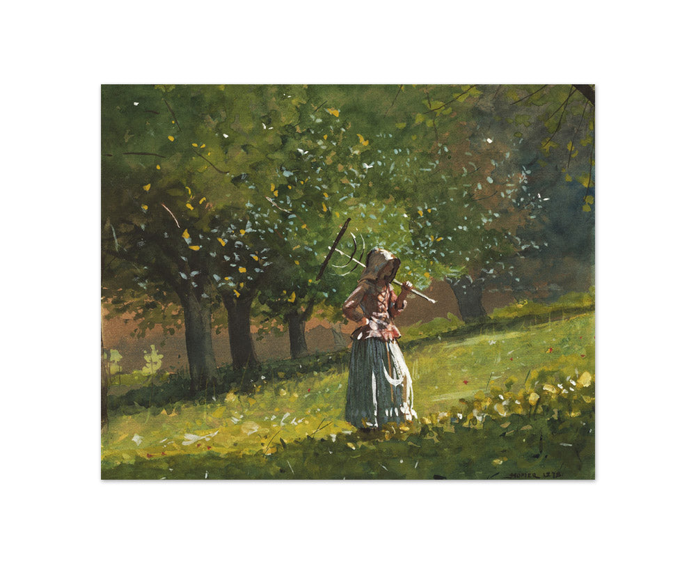 Winslow Homer - Girl with Hay Rake - Compact / Full Bleed / No Frame