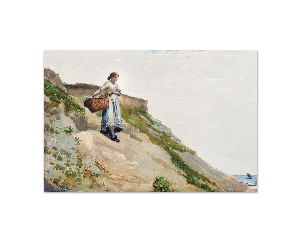 Winslow Homer - Girl Carrying a Basket - Compact / Full Bleed / No Frame
