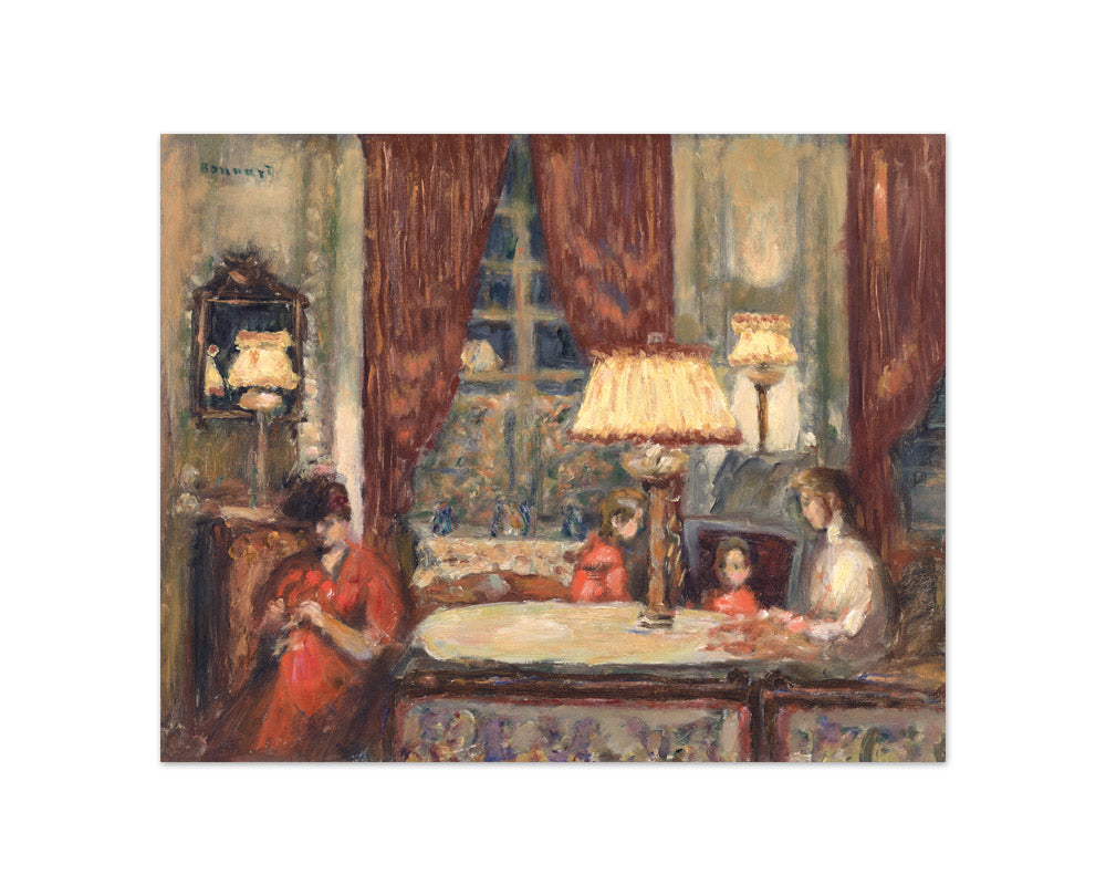 Pierre Bonnard - Evening Under the Lamps - Compact / Full Bleed / No Frame