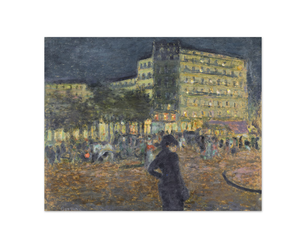 Pierre Bonnard - Place Pigalle at Night - Compact / Full Bleed / No Frame