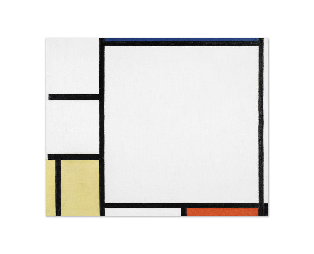 Piet Mondrian - Composition with Blue, Red, Yellow, and Black - Compact / Full Bleed / No Frame