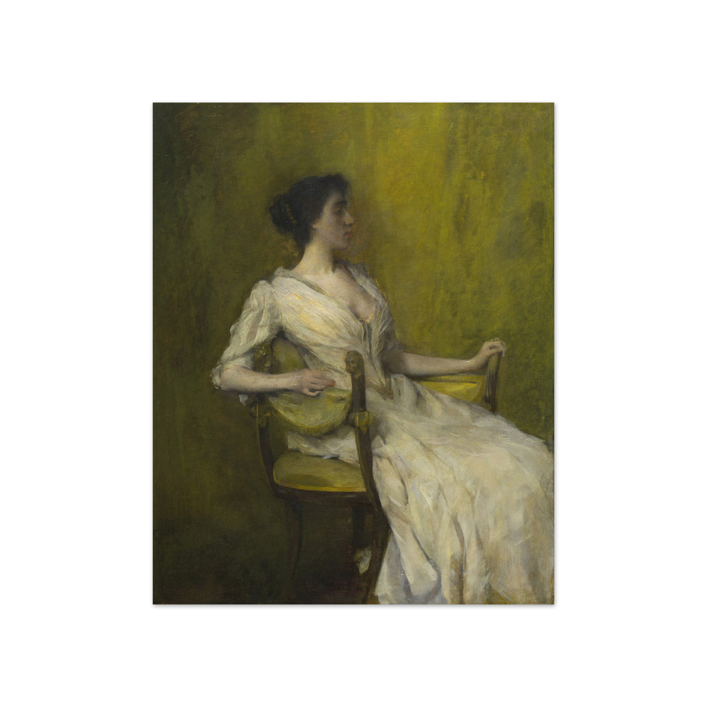 Thomas Wilmer Dewing - Lady in White - Compact / Full Bleed / No Frame