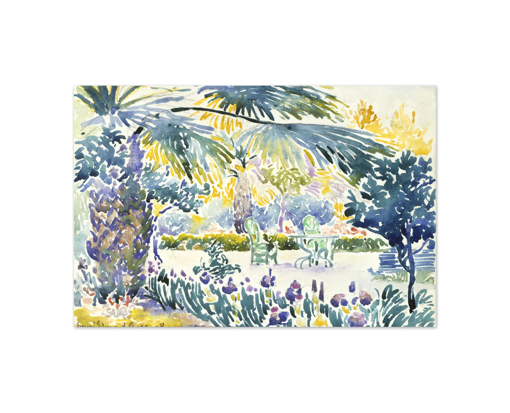 Henri-Edmond Cross - Garden of the Painter at Saint Clair - Compact / Full Bleed / No Frame