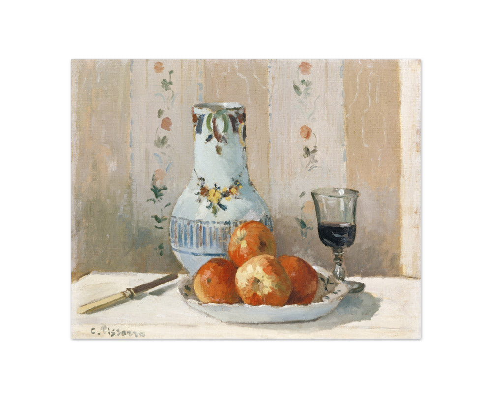 Camille Pissarro - Still Life with Apples and Pitcher - Compact / Full Bleed / No Frame