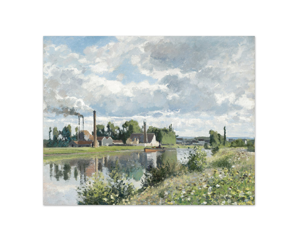 Camille Pissarro - The River Oise near Pontoise - Compact / Full Bleed / No Frame