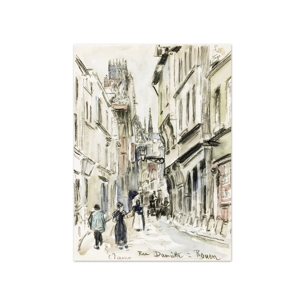 Camille Pissarro - Rue Damiette, Rouen - Compact / Full Bleed / No Frame