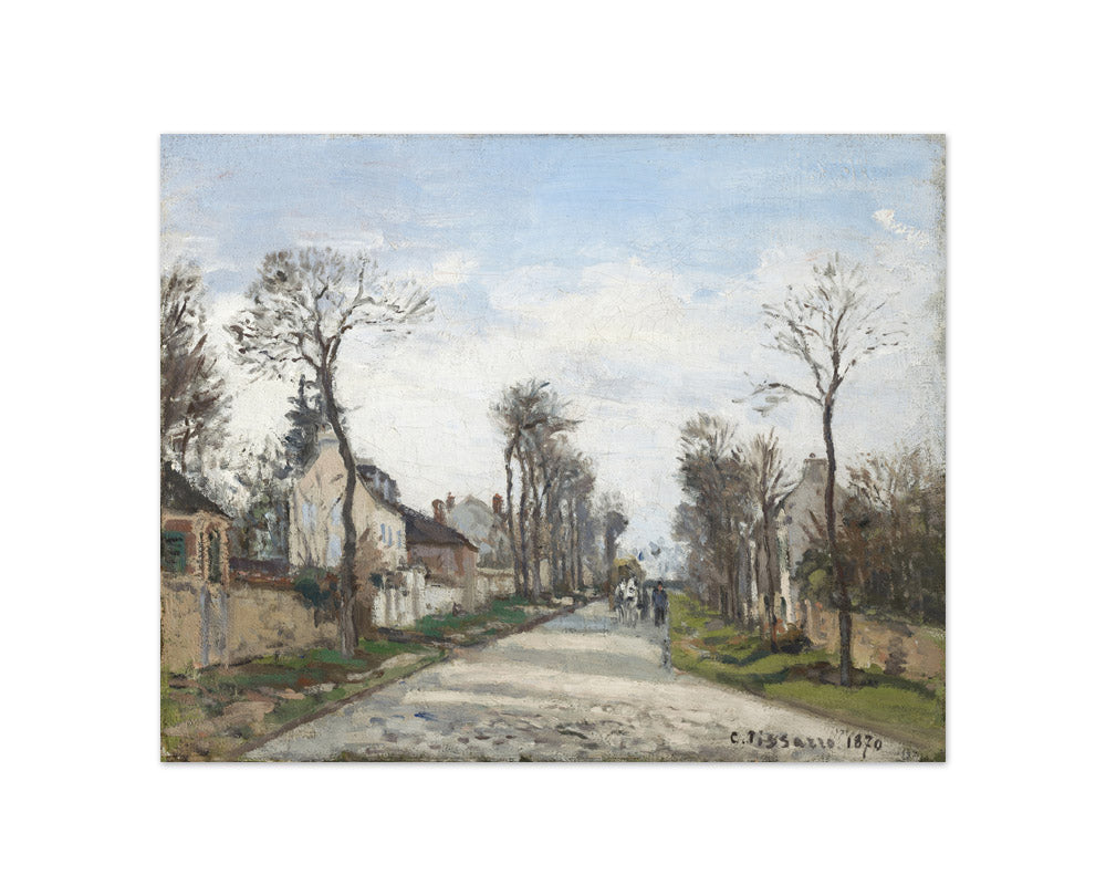 Camille Pissarro - Versailles road, Louveciennes - Compact / Full Bleed / No Frame