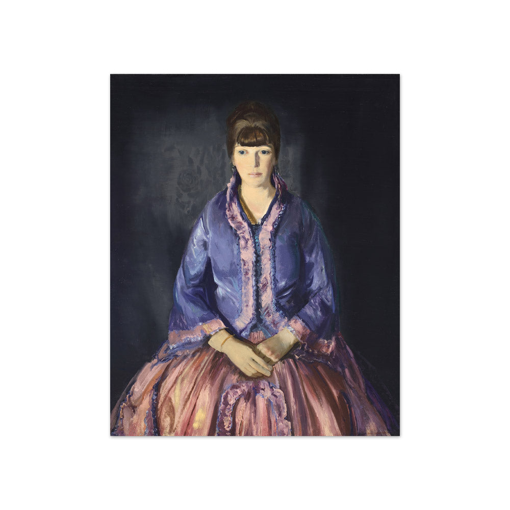 George Wesley Bellows - Emma in the Purple Dress - Compact / Full Bleed / No Frame