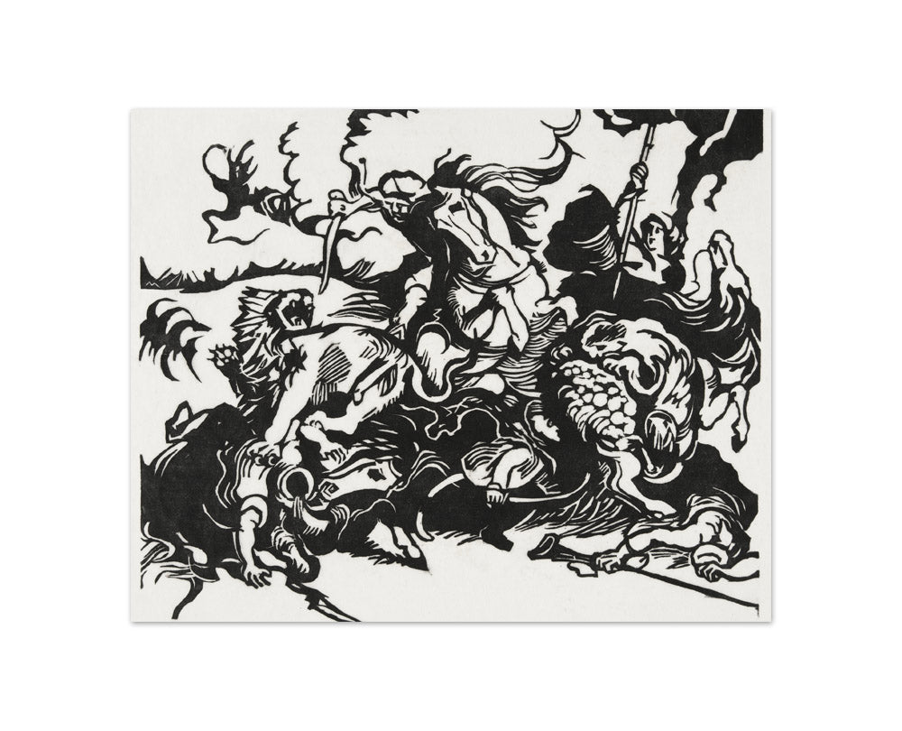 Franz Marc - Lion Hunt - Compact / Full Bleed / No Frame
