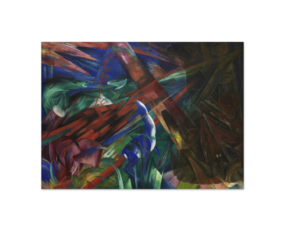 Franz Marc - Animal fates (the trees showed their rings, the animals their veins) - Compact / Full Bleed / No Frame