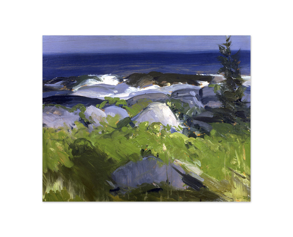 George Wesley Bellows - Vine Clad Shore, Monhegan Island - Compact / Full Bleed / No Frame